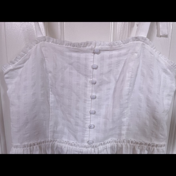 & Other Stories White Smocked Dress Size 12 - Picture 5 of 10